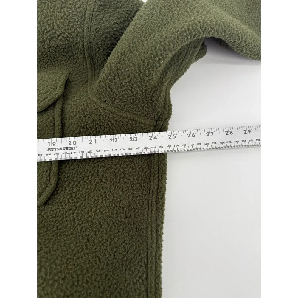 Polo‎ Ralph Lauren Mens Fleece Shirt Jacket Olive Green Sherpa P.R.L. Navy Large